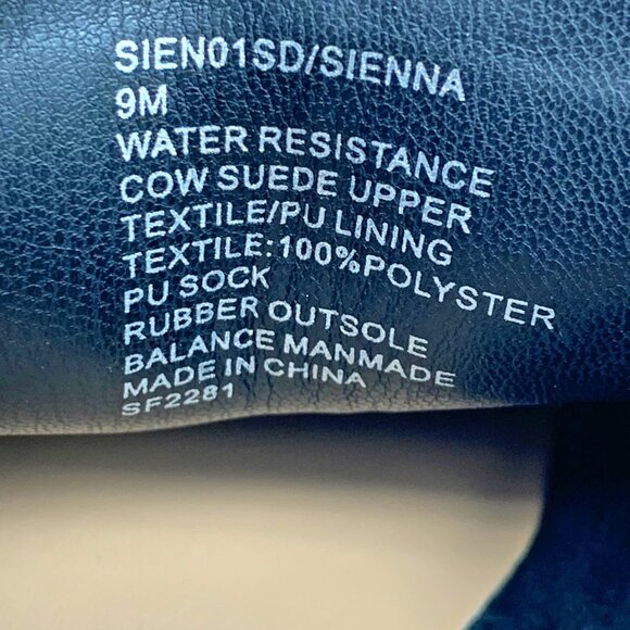 Blondo Sienna Black‎ Waterproof Suede Mule Loafers  **NWOB - Picture 5 of 11